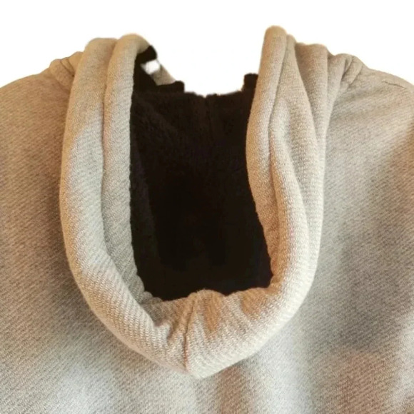 HYBRID Threads cult fav full zip grey and black hooded jacket Size Medium - Picture 4 of 6